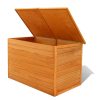 Garden Storage Box 126x72x72 cm Wood