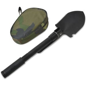 Folding Shovel Carbon Steel Black