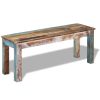 Bench Solid Reclaimed Wood – 110x35x45 cm