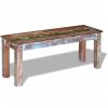 Bench Solid Reclaimed Wood – 110x35x45 cm