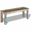 Bench Solid Reclaimed Wood – 110x35x45 cm