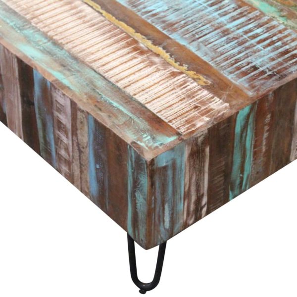 Coffee Table Solid Reclaimed Wood 100x50x38 cm