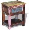 Harvard Side Table with 1 Drawer Solid Reclaimed Wood 43x33x51 cm