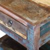 Harvard Side Table with 1 Drawer Solid Reclaimed Wood 43x33x51 cm