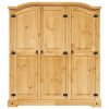 Wardrobe Mexican Pine Corona Range 3 Doors – Brown