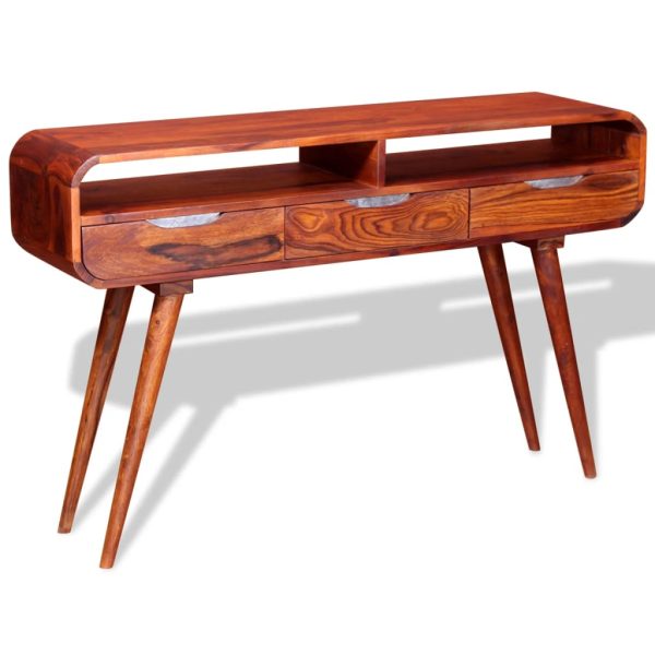 Console Table Solid Sheesham Wood 120x30x75 cm