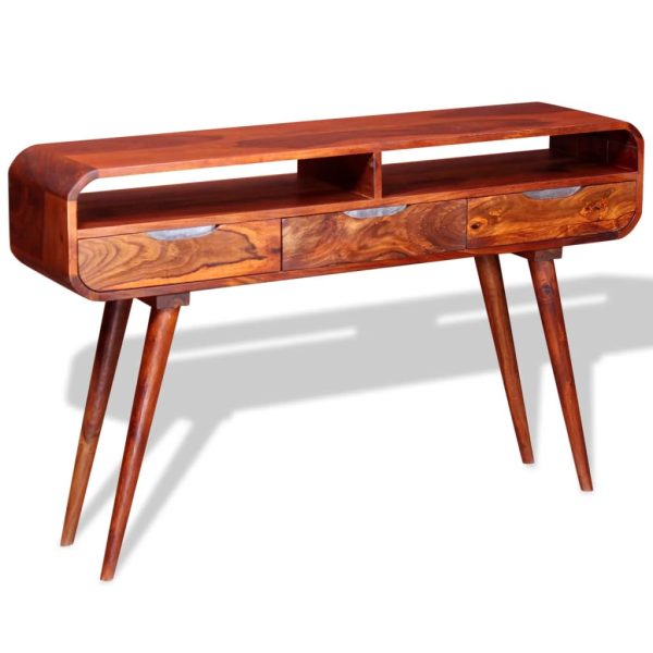 Console Table Solid Sheesham Wood 120x30x75 cm