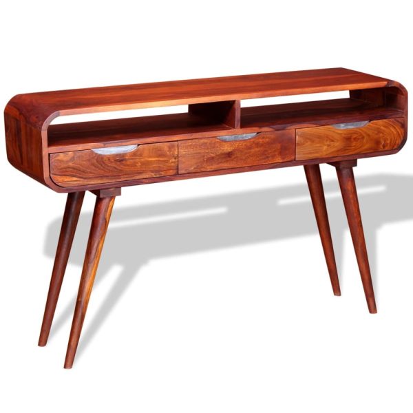 Console Table Solid Sheesham Wood 120x30x75 cm