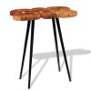 Log Bar Table Solid Acacia Wood 90x60x110 cm