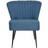 Cocktail Chair Blue Fabric