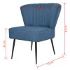 Cocktail Chair Blue Fabric