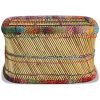 Coffee Table Bamboo with Chindi Details Multicolour