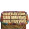 Coffee Table Bamboo with Chindi Details Multicolour