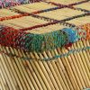 Coffee Table Bamboo with Chindi Details Multicolour