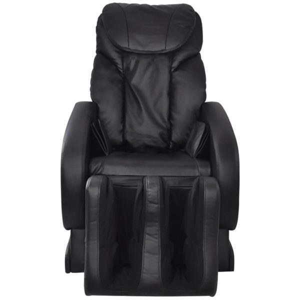 Massage Chair Black Faux Leather