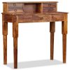 Writing Desk with 5 Drawers Solid Sheesham Wood 90x40x90 cm