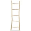 Towel Ladder with 5 Rungs Teak 45×150 cm Natural