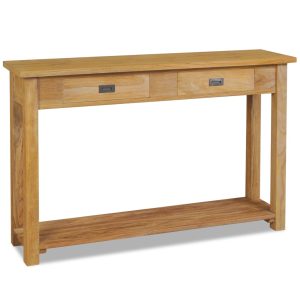 Console Table Solid Teak 120x30x80 cm