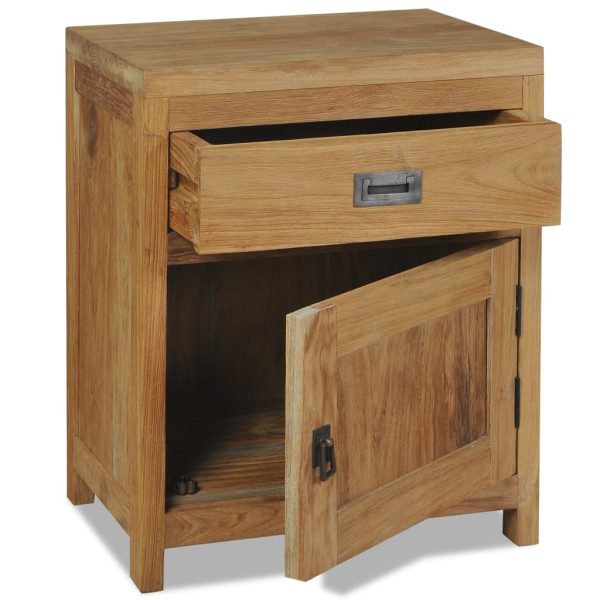 Rafael Bedside Cabinet Solid Teak 40x30x50 cm