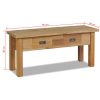 Hall Bench Solid Teak 90x30x40 cm