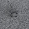 Pouffe Fabric 80x80x30 cm Dark Grey