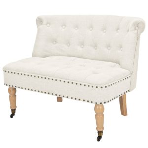 Voorhees Loveseat Fabric 94x67x76 cm White