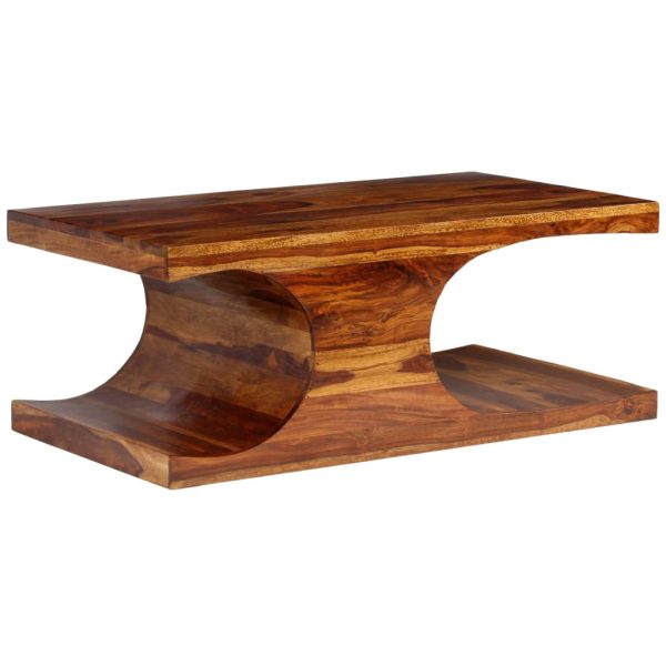 Coffee Table Solid Sheesham Wood 90x50x35 cm