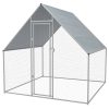 Outdoor Chicken Cage Galvanised Steel 2x2x1.92 m