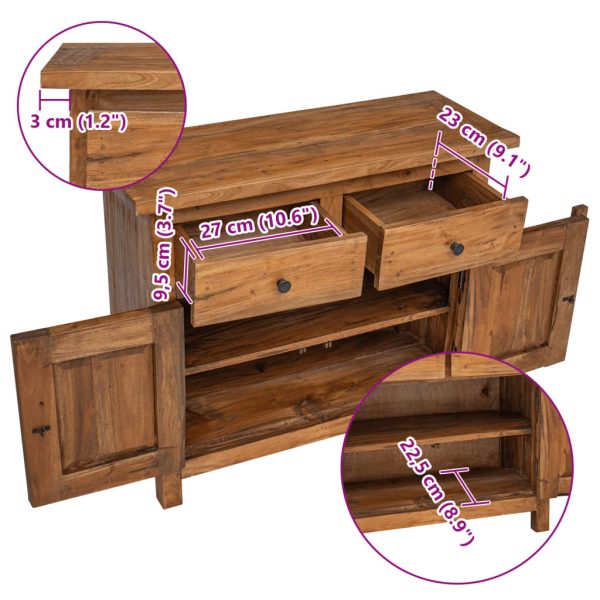 Sideboard Solid Reclaimed Wood 75x30x65 cm