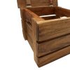 Storage Crate Set 2 Pieces Solid Reclaimed Wood