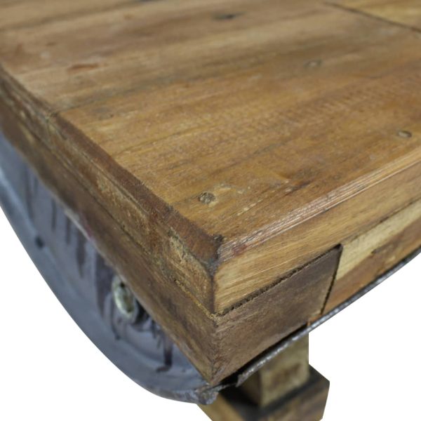 Coffee Table Solid Reclaimed Wood 90x50x35 cm