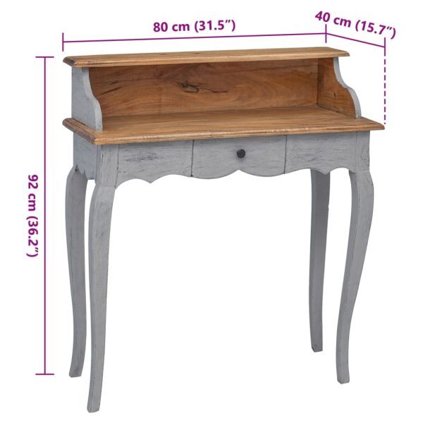 Writing Desk Solid Reclaimed Wood 80x40x92 cm