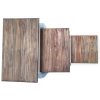 Nesting Table Set 3 Pieces Solid Reclaimed Wood