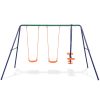 Swing Set with 4 Seats Orange