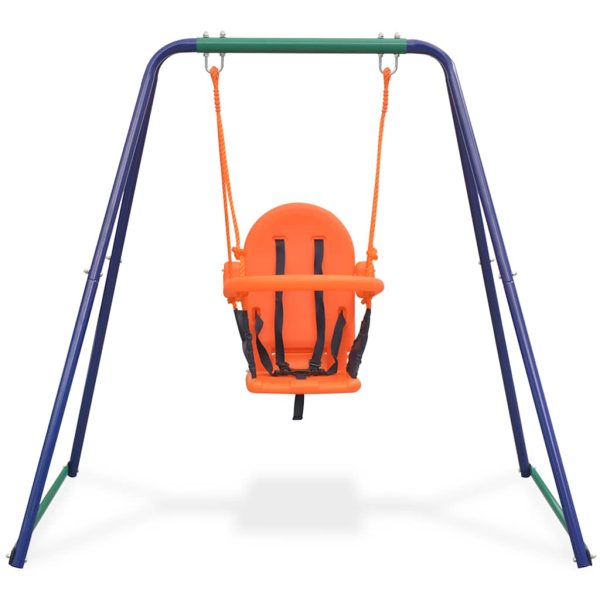 2-in-1 Single Swing and Toddler Swing Orange