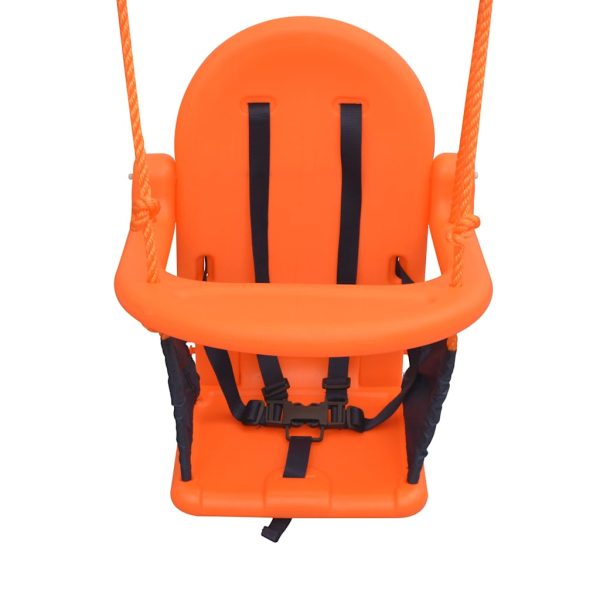 2-in-1 Single Swing and Toddler Swing Orange