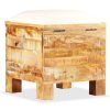 Storage Bench Solid Reclaimed Wood 40x40x45 cm