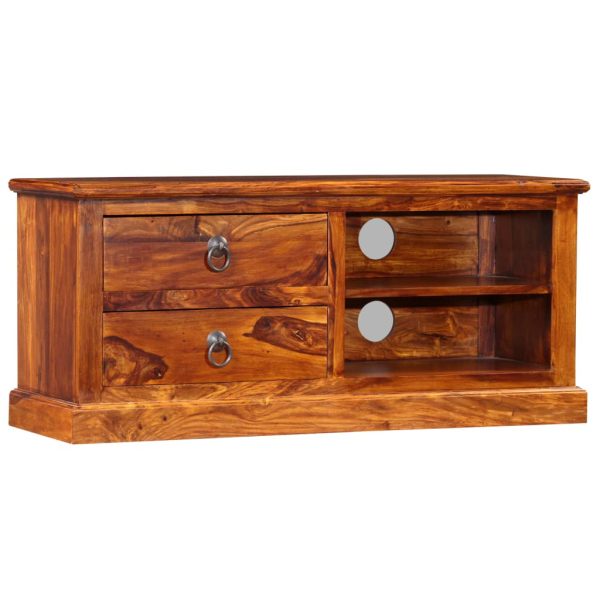 Castleford TV Cabinet Solid Sheesham Wood 90x30x40 cm