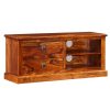 Castleford TV Cabinet Solid Sheesham Wood 90x30x40 cm