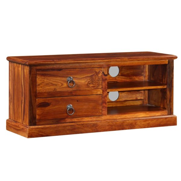 Castleford TV Cabinet Solid Sheesham Wood 90x30x40 cm