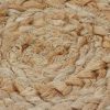 Area Rug Braided Design Jute Round – 90 cm