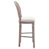 Bar Chairs 2 pcs White Linen