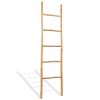 Towel Ladder with 5 Rungs Bamboo 150 cm