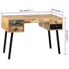 Writing Desk 110x50x76 cm Solid Reclaimed Teak