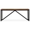 Bench Solid Reclaimed Wood – 110x35x45 cm, MULTICOLOUR