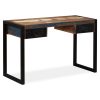 Desk with 2 Drawers Solid Reclaimed Wood 120x50x76 cm