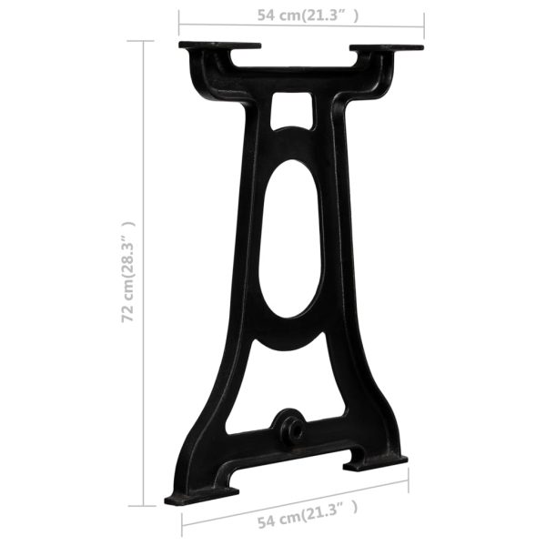 Table Legs 2 pcs Cast Iron