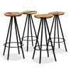 Bar Stools – Solid Reclaimed Wood, 4