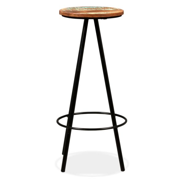 Bar Stools – Solid Reclaimed Wood, 4