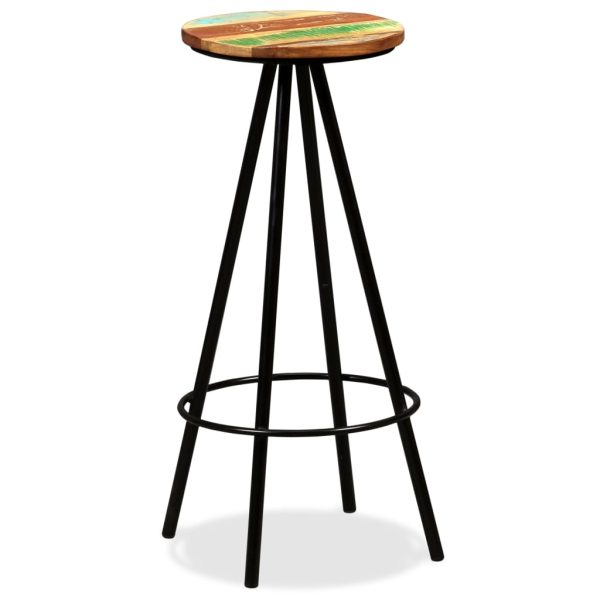 Bar Stools – Solid Reclaimed Wood, 4